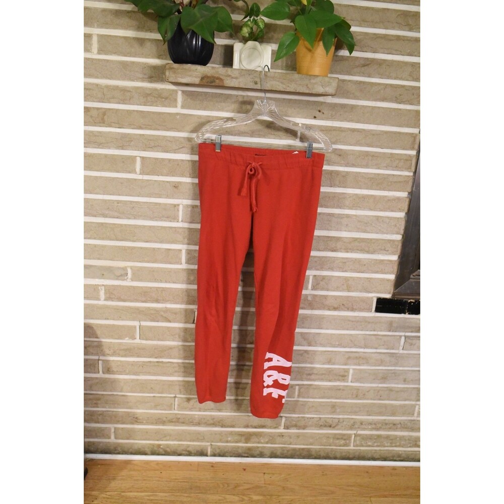 Abercrombie & Fitch A&F Red Joggers Sweatpants Womens Small